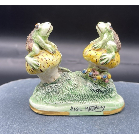 VTG Basil Matthews Frog/Toad Figurine Original Sculpture Made England - Picture 2 of 10